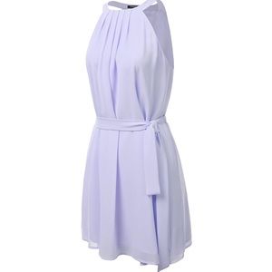 High Neck Sleeveless Dress